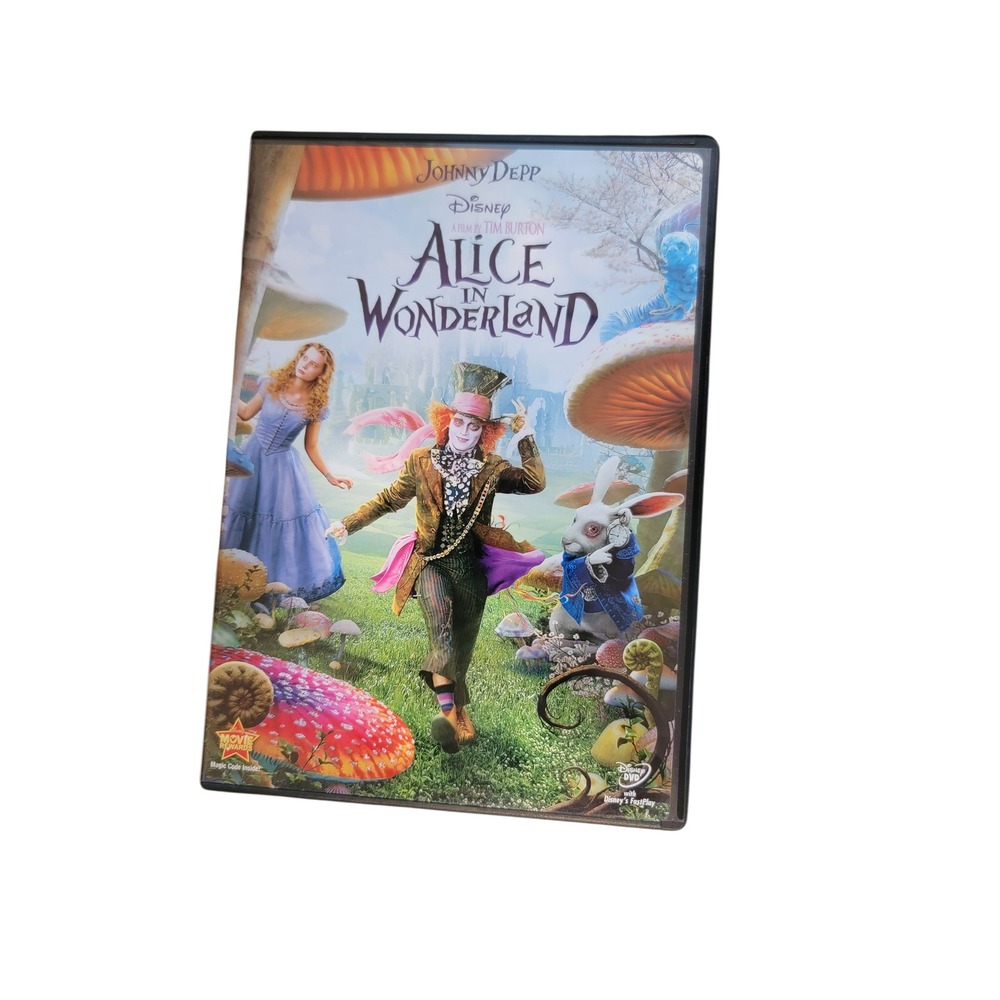 Disney Alice In‎ Wonderland DVD 1 Disc Johnny Depp Tim Burton New